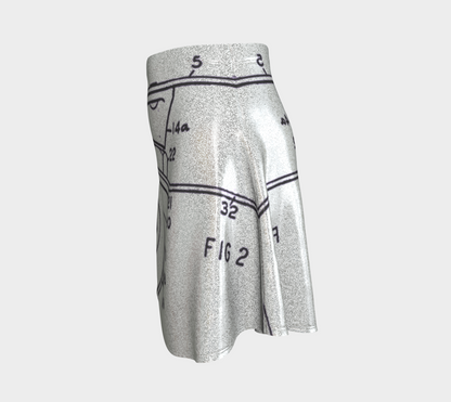OG Roller Skate Plate Flare Skirt