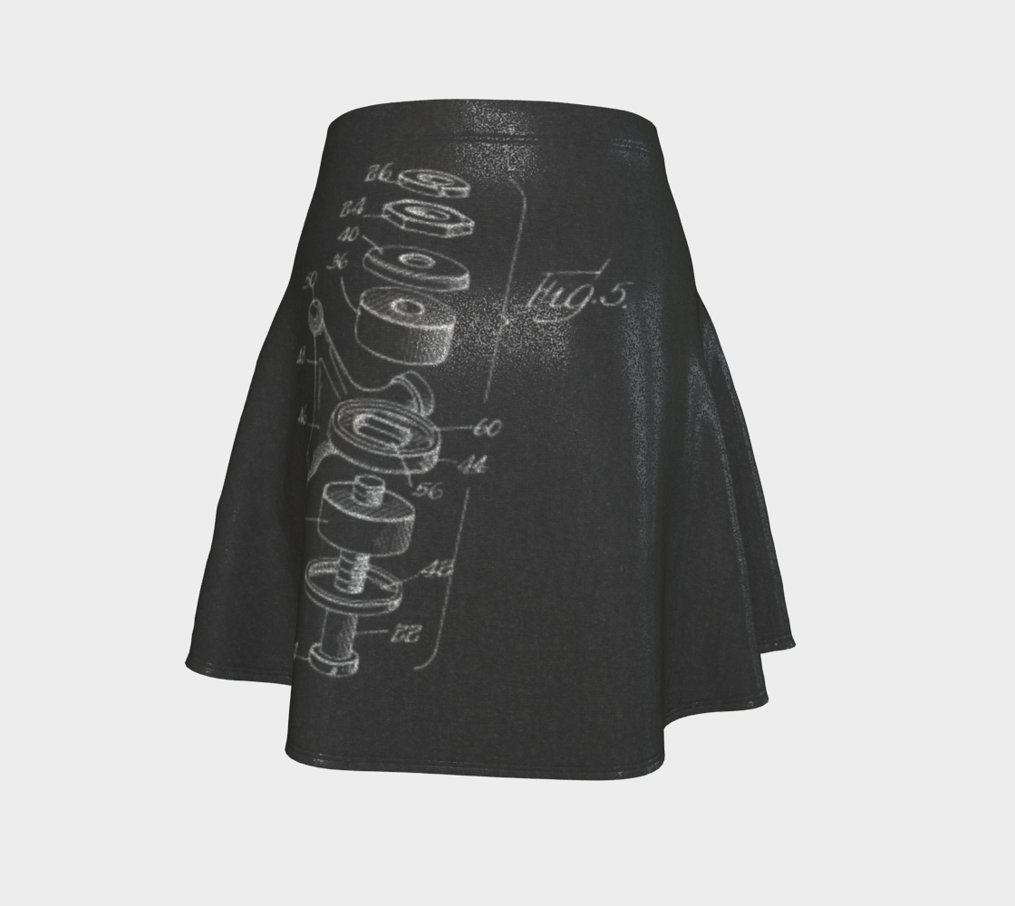 King Pin Flare Skirt B Glitter