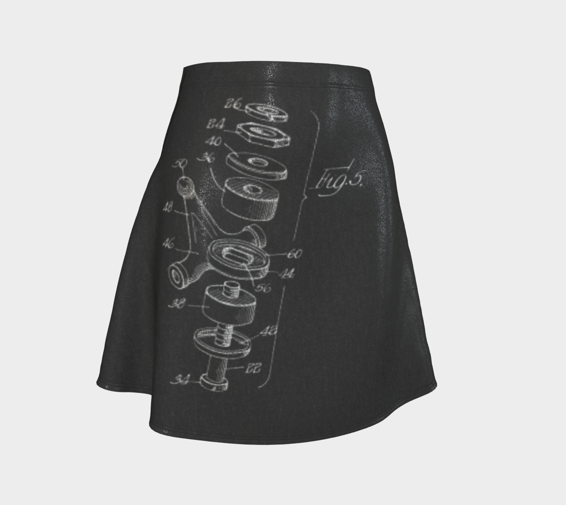 King Pin Flare Skirt B Glitter