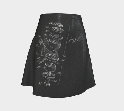 King Pin Flare Skirt B Glitter