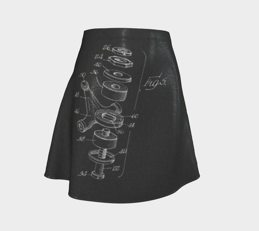 King Pin Flare Skirt B Glitter