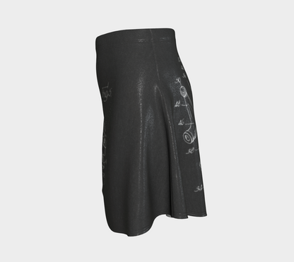 King Pin Flare Skirt B Glitter