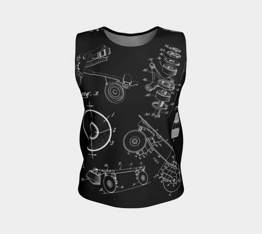 Skate Collage Sleeveless Loose Tank