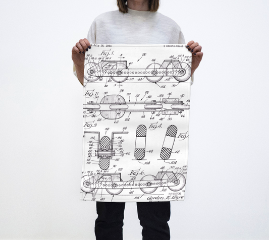Inline Skate Patent Towel
