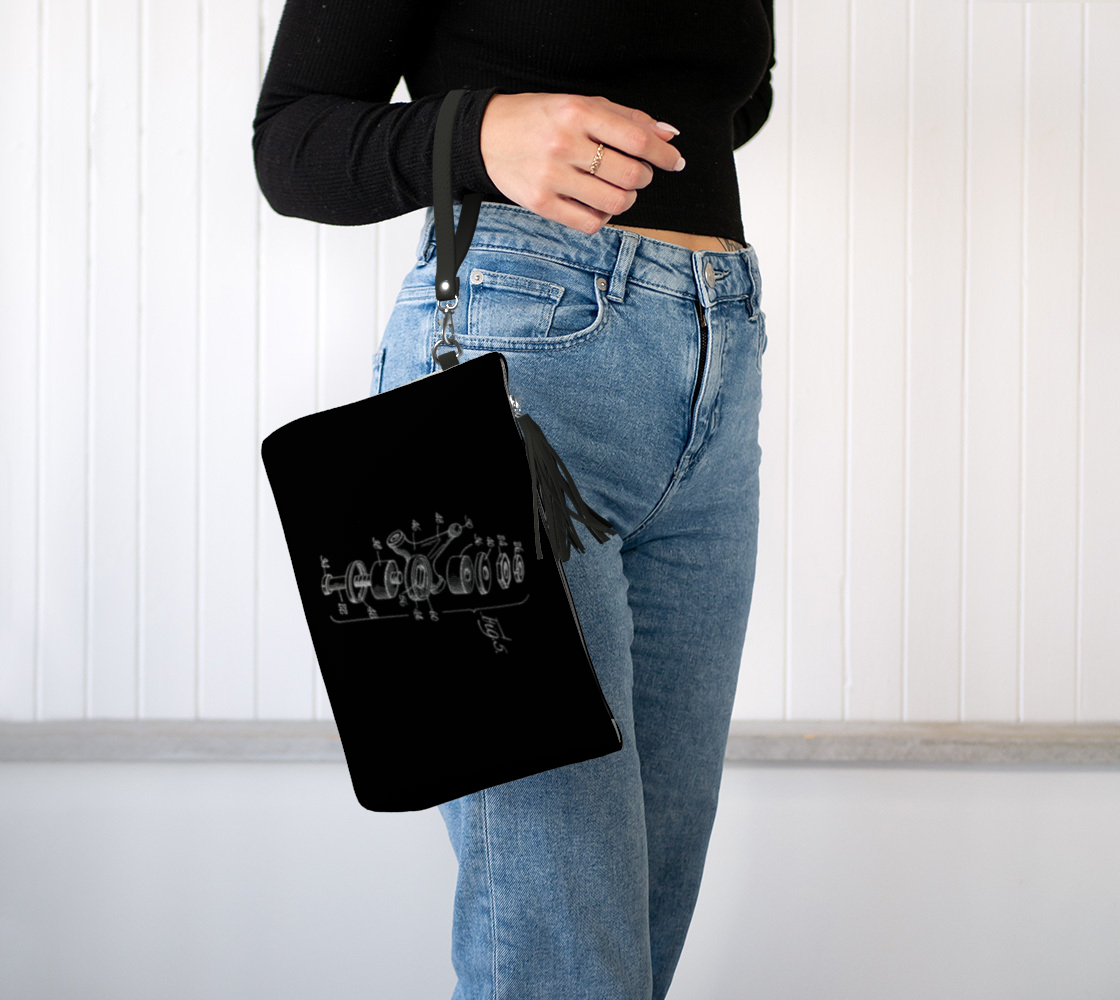 King Pin Vegan Leather Make Up Bag